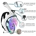 Aleoron - Foldable Snorkel Mask Full Face for Adults - Latest Dry Top System 180 Panoramic Snorkeling Mask with Camera Mount Safe Breathing Anti Fog