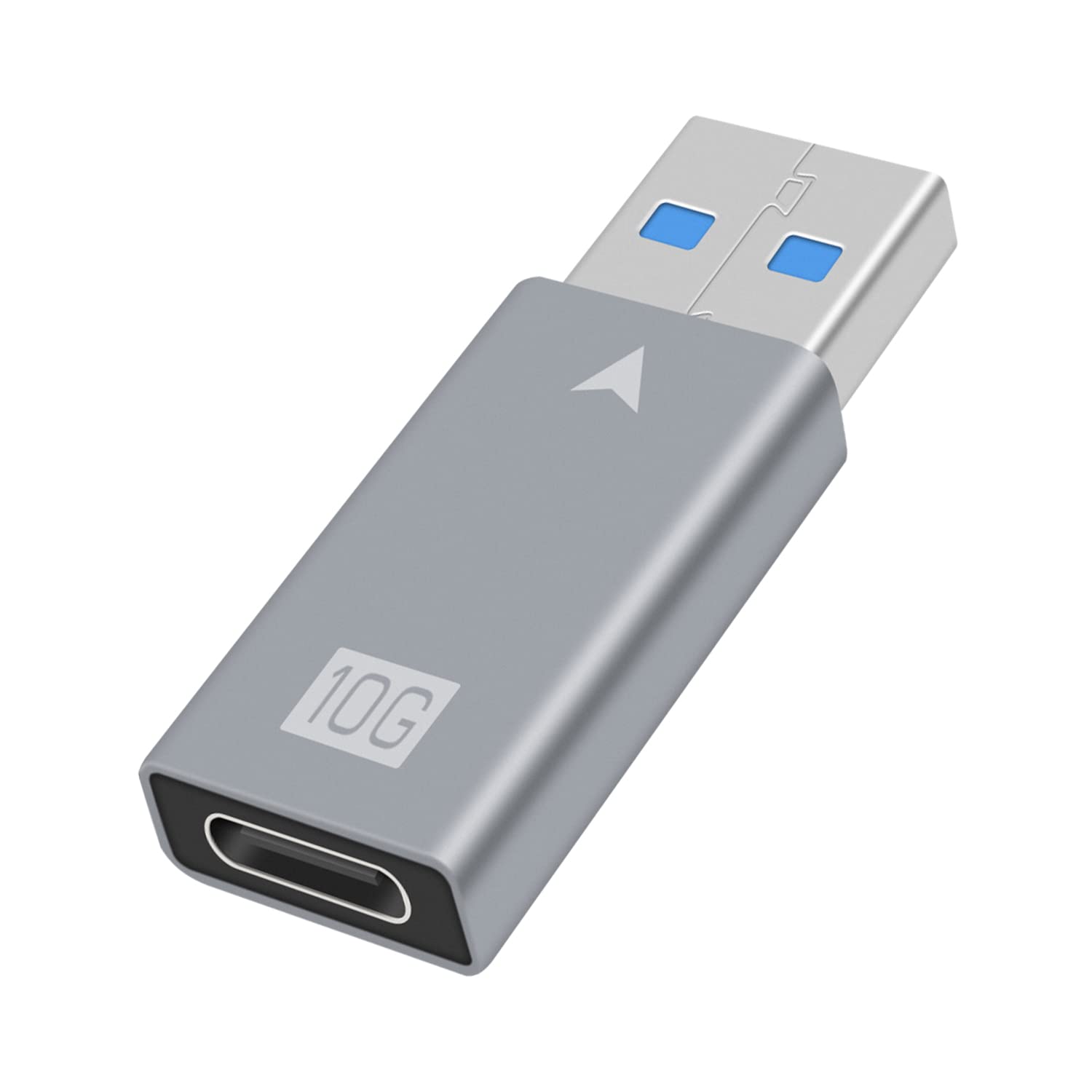 Duttek USB A to USB C Adapter,10GB USB C Female to USB 3.0 Male Adapter Gen2,Support PD Fast Charging and Data Transfer for Phone, Laptop, Computer.