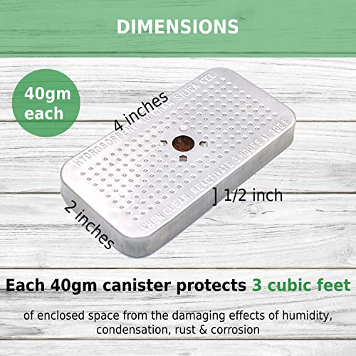 HYDROSORBENT® 5 Pack x 40 Gram Canisters, Safe Dehumidifier
