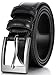Marino’s Men Genuine Leather Dress Belt with Single Prong Buckle - Black - 48