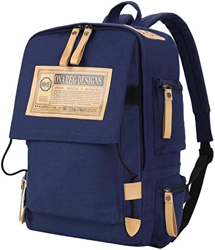 School Backpack,Bagerly Canvas Book Bag for Boy Laptop Bags Shoulder Daypack [80% OFF with code U6ERHK87]