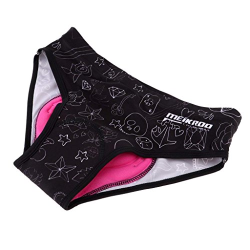 Women 3D Gel Padded Biking Bicycle Cycling Underwear Cycling Underwear Shorts Underpants Bike Shorts for Road & Mountain Bike Black