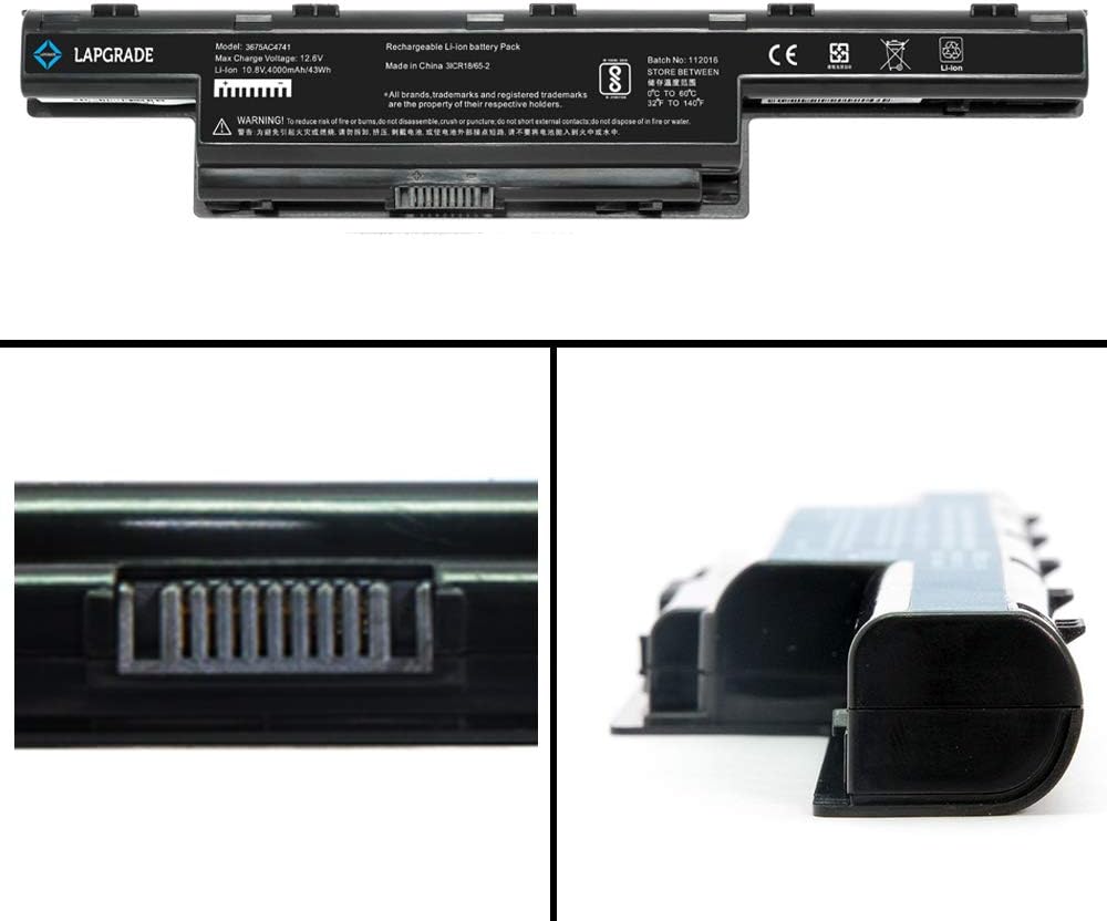 Lapgrade Laptop Battery for Acer Aspire 5733 5736 5741 5742 5750 5755 Series(Black)