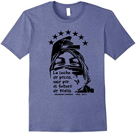 Mens VENEZUELA EN RESISTENCIA FLAG 7 STARS SHIRT Small Heather Blue