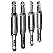 KING DO WAY 4 Pcs HSS Self Centering Door Hinge Twist Wood Drill Bits 5/64''7/64''9/64''11/64''