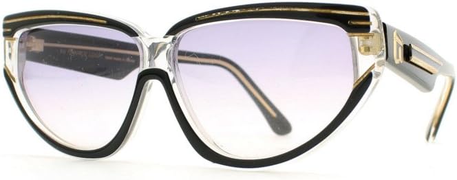 France Look Perla CS 100 Black and Gold Authentic Women Vintage Sunglasses