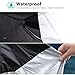 LotFancy Motorcycle Cover, All Season Weather Waterproof Sun Outdoor Protection Fits up to 96-Inch Scooter Bike, Motors, Dirt Bike and Road Bike, Choppers and Cruisers, Black