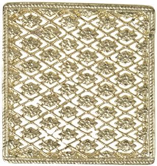 Trellis Coaster Brass Metal for Table Decoration