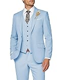 Wangyue Mens Suits 3 Piece Slim Fit Suits for Men