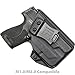Tulster IWB Profile Kydex Holster in Right Hand fits: M&P Shield 9mm / .40 | TLR-6 Light-Bearing Inside The Waistband Appendix Concealed Carry