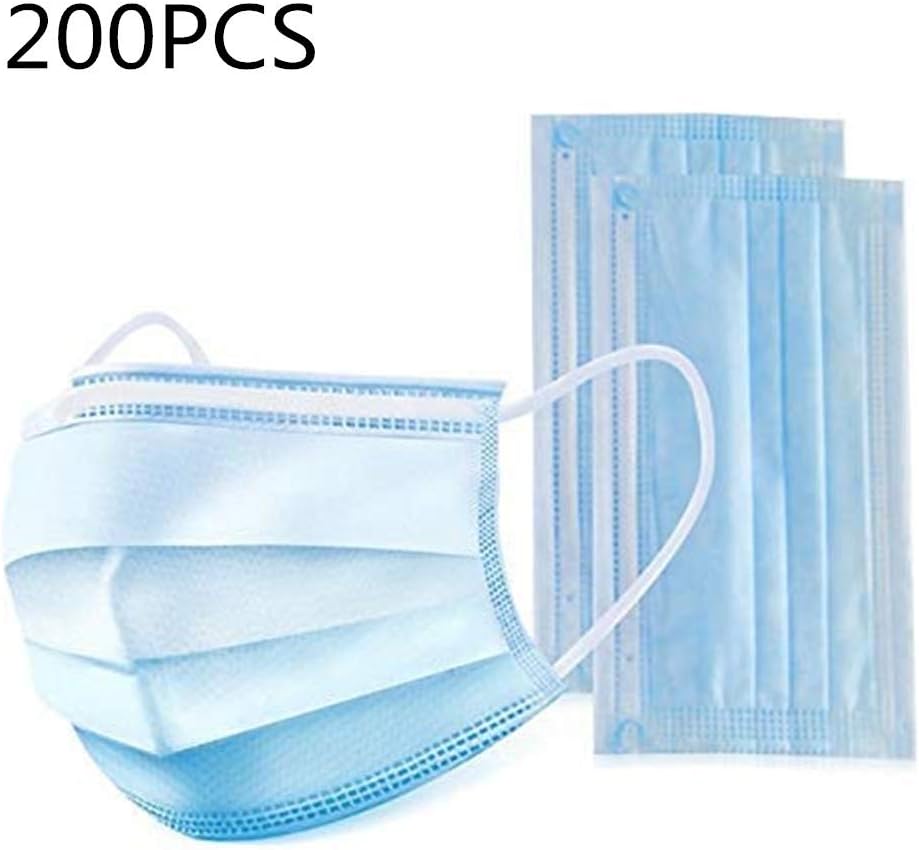 200 PCS Disposable Prevent dust dustproof Protective Einweg Mund Atmungs Covers with Earrings to Prevent dust from Entering (20PCS)