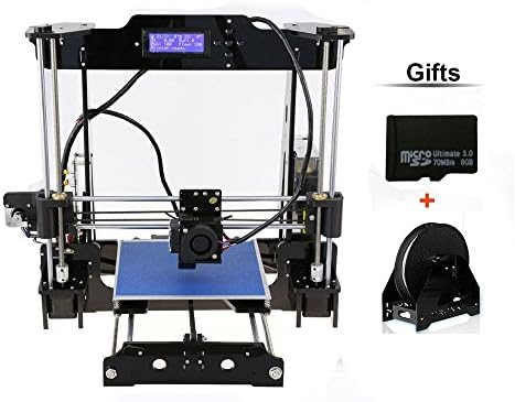 LIYUSZ Upgraded DIY Desktop 3D Printer - Prusa i3 Kit, High Accuracy Self-Assembly Tridimensional FDM Printer with Free Rolls Filament Gift