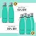 Mini Kids Stainless Steel Vacuum Insulated Water Bottle 12oz | Bonus Removable Carrying Handle | BPA Free Leak Proof | Keep Hot for 12 Hours - Cold for 24 Hours