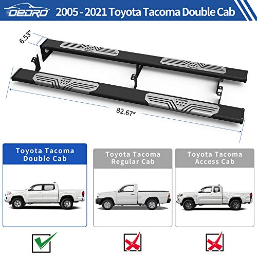 OEDRO 6.5" Running Boards Compatible with 20052021 Toyota