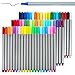 Soucolor Fineliner Color Pen Set, Set of 60 Assorted Colors, 0.4mm Colored Fine Liner Sketch Drawing Pen, Porous Point Marker - Perfect for Coloring Books and Bullet Journal