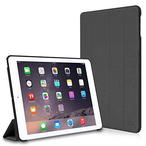 iPad Air 2 Case, CaseCrown Omni Case (Gray) Multi-Angle Viewing Stand & Sleep / Wake