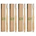 Natural Organic Bamboo Toothbrush Eco-Friendly Biodegradable Bamboo Handles BPA Free Soft Nylon Bristles, 4 Packs For Adult Dental Care