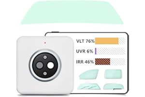VABIRA Tint Meter,Visible Transmit Light Rate(400-700nm),Rejection Rate of UVA(365-400nm) and Solar Power(>1000nm).Display Test Results for 5 Kinds of car Windows.