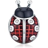 Christmas Charms Lucky Cat Owl Dog Bird Animal Charm Beads fit for Pandora Womens Bracelets Happy Family (Red Ladybug Charms)