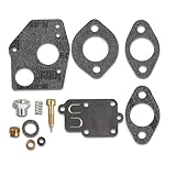 Kaymon Carburetor Carb Rebuild Kit 796184 Fit Briggs & Stratton 80200 81200 82200 133200 135200 92200 93200 136200 100200 111200 112200 130200 Engine 3-5HP Engine