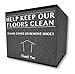 RE Goods Shoe Cover Box | Disposable Shoe Bootie Holder For Realtor Listings and Open Houses | Please Cover or Remove Shoes Bin | Shoe Bootie Box primary
