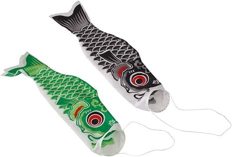 Amazon Co Jp 2ピース 70cm 日本の吹流し 魚の吹流し 鯉のぼり 可愛い 飾り Diy 工具 ガーデン