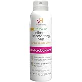 vH Essentials Feminine Spray, Intimate Deodorizing Mist, 3 fl oz | Gentle Odor Eliminating Ph Balanced Formula, Sting Free, Alcohol free, Continuous Spray