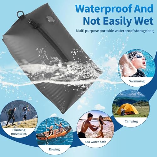 Vacuum Bags for Travel with Wireless Vacuum Pump, 17L Saver Vacuum Bags for Travel Lightweight & Durable, IP67 Reusable Vacuum Compression Bags for Suitcases and Backpack, Luggage, Moving(1PC+Pump)