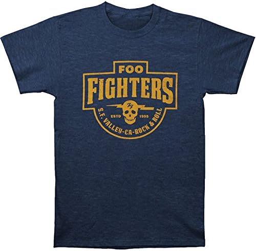 Fashion T-shirt 100% Cotton Foo Fighters Men39;s S.F. Valley Slim Fit T-shirt