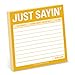 1-Count Knock Knock Just Sayin' Sticky Notes, Memo Sticky Notepad, 3 x 3-inches each