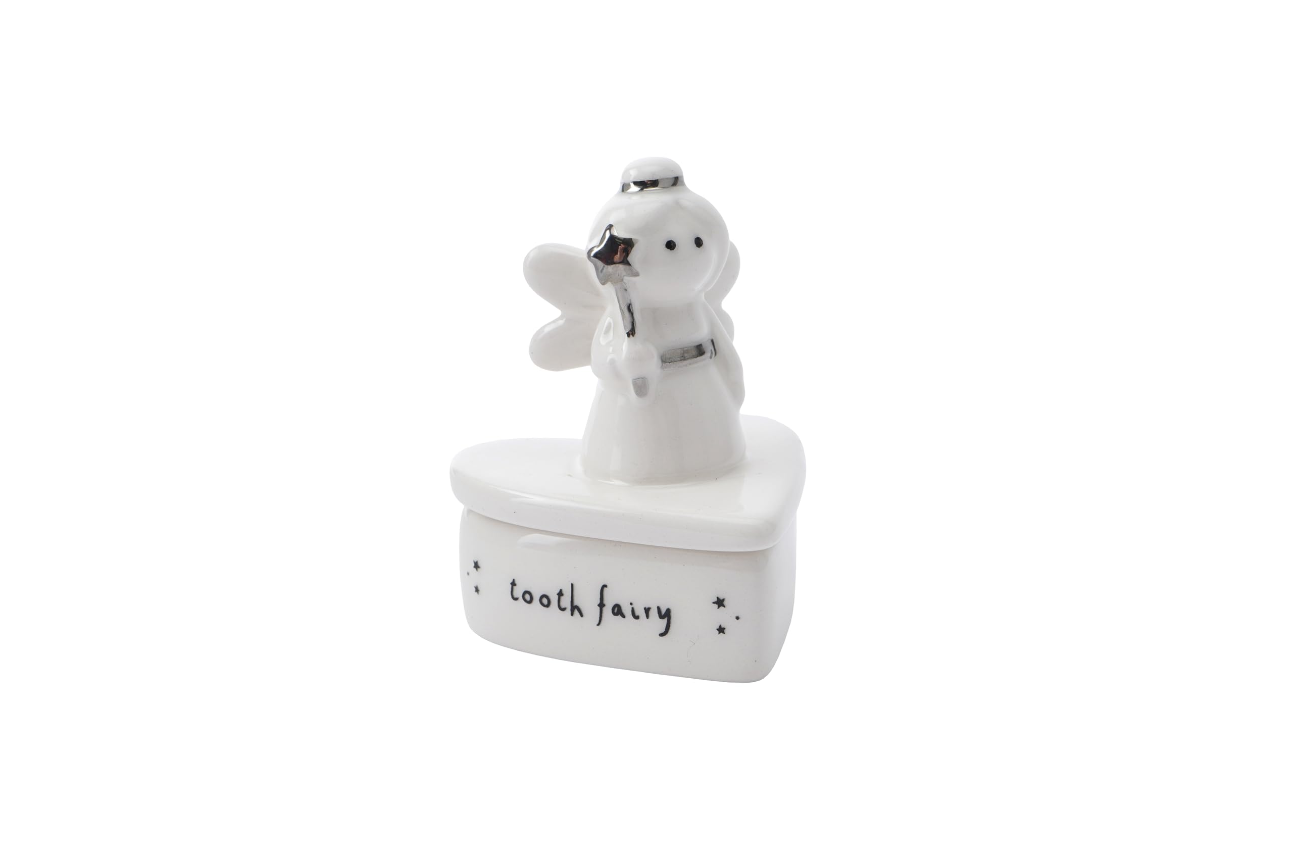 CGB Giftware | Send With Love Ceramic Tooth Fairy Pot | Keepsake | Tooth Fairy | Gift | Ceramic | Send With Love | GB07178
