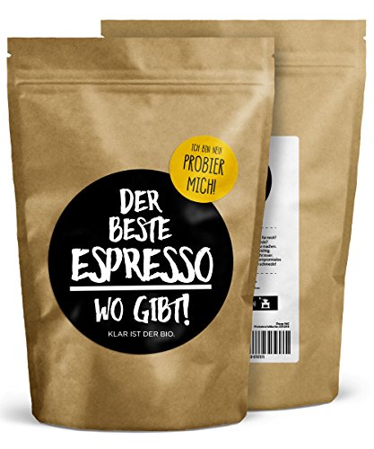 DER BESTE ESPRESSO WO GIBT! - 250g (Bohne) - Premium Bio Espresso - Fairtrade & Organic - Perfekte Crema - vollmundig im… – Bild 4