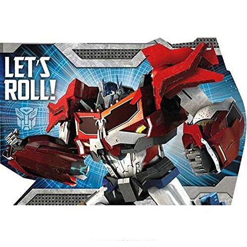 Transformers Postcard Invitations With Envelopes - 8 Pack