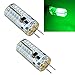 LJY 2pcs Pack G4 3014 SMD 48-LED 3W LED Crystal Bulbs 360 Degrees Energy Saving Capsule Spotlight Lamps AC/DC 12V (Green)