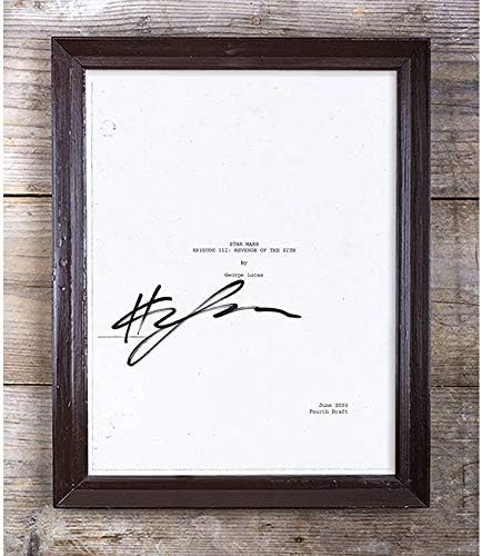 Idee Regalo Natale Star Wars.Hayden Christensen Star Wars Autografata Ristampa Script 46 Special Unique Idee Regalo Per Lui Her Best Friends Compleanno Natale San Valentino Anniversario Del Papa Festa Della Mamma Framed Amazon It Casa E