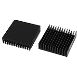uxcell 2 Pcs Black Aluminum Radiator Heat Sink Heatsink 40mm x 40mm x 11mm