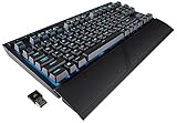Corsair K63 Wireless Special Edition Mechanical Gaming Keyboard, Backlit Ice Blue LED, Cherry MX Red - Quiet & Linear