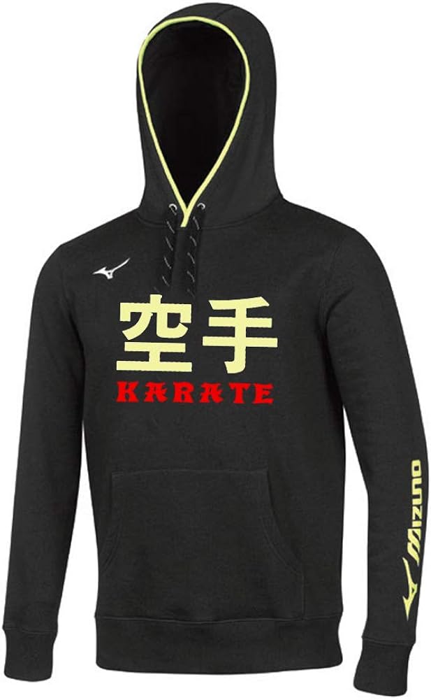 Mizuno Karate JP Hoodie Black Amazon.co.uk Clothing