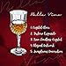 Crystal Wine Glasses Set of 4 by Bella Vino - 7.9 Ounce - Old Fashioned Designed Carved Wine Glass - Lead-Free Short Stem Champagne Goblets - Durable and Dishwasher Safe - for Family Dinner, Parties