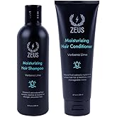 ZEUS Advanced Hair Wash Set for Men, Moisturizing Shampoo & Conditioner Duo with Fruit Extracts & Argan Oil for Smooth, Healthy, Restoring Hair (Made in USA) Combo Set