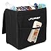 Red Earth Naturals Car Garbage Can with Lid: Large Black Leakproof Weighted - Car Trash Can Keeps Vehicle Clutter Free