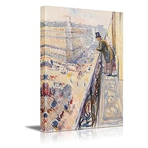 "Rue Lafayette by Edvard Much - Canvas Art Home Art - 12x18 inches