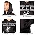 NBA Ultra Game Men's Midtown Poly Fleece Pullover Hoodie Sweatshirt, Black, ,