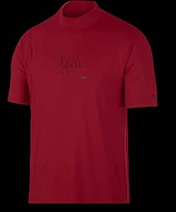 TIGER WOODS NIKE RED VAPOR DRYFIT MOCK 