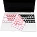 Mosiso Keyboard Cover for MacBook Pro 13 Inch 2017 & 2016 Release A1708 No Touch Bar & New MacBook 12 Inch A1534 Protective Skin, Hollow Rose Gold and White