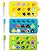 Joyoldelf Silicone Candy Molds & Non Stick Chocolate Baking Molds - DIY Ice Cube Trays Bonus 3 Droppers, FDA & BPA Free, Use for Cakes, Muffins, Soaps, Jello - Hearts, Stars & Shells