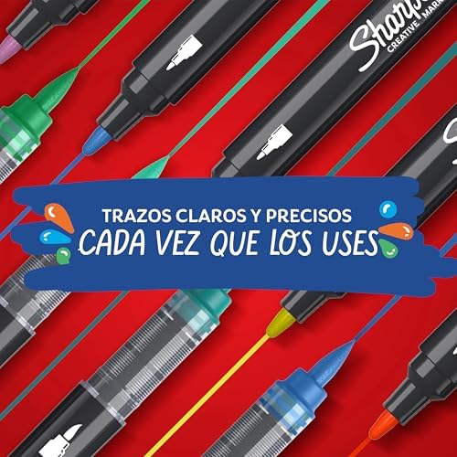 Marcadores Rotuladores acrílicos creativos de con punta de pincel base agua | Escribe en la mayoría de superficies | Materiales de arte y manualidades | Verde Esmeralda | 6 Piezas