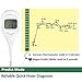 Digital Basal Thermometer with Backlight for Ovulation Tracking BBT (1/100th Accuracy) Bundled with 50 Ovulation (LH) Test Strips for Natural Family Planning (NFP)