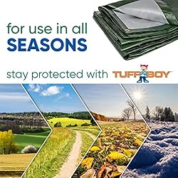 TUFFBOY Tarps Heavy Duty Waterproof 8x10