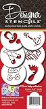 Designer Stencils C192 Baby Candy/Cookie Stencils, Small, Beige/Semi-Transparent